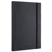 齐心 C8002 Compera 皮面笔记本 A5 154张 黑 DMS