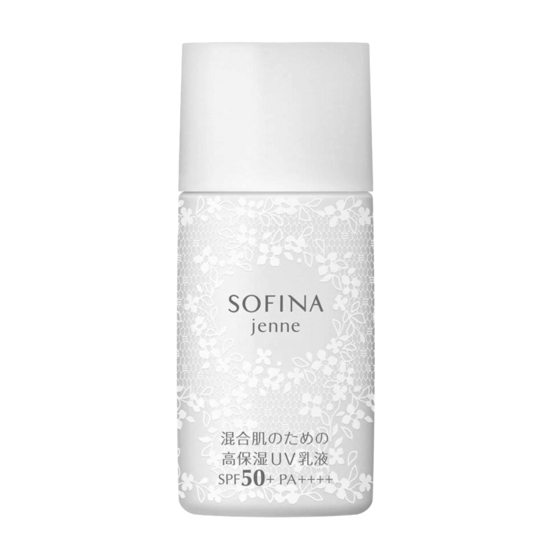 SOFINA 苏菲娜 饱水控油日间倍护防护乳 隔离乳 防晒霜 SPF50+ PA+++ (新白蕾丝)30ml