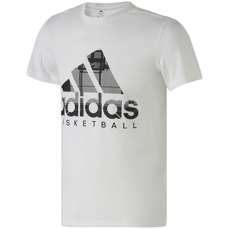 【自营】阿迪达斯男服短袖T恤篮球圆领休闲运动服DU6307