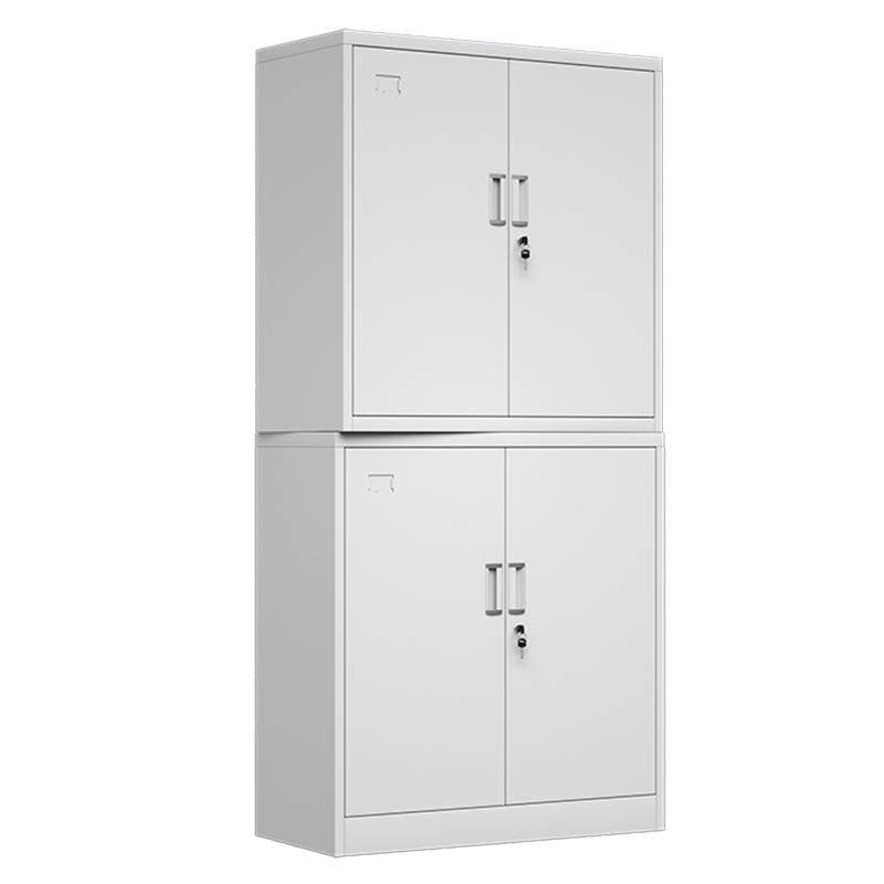 永格钢制通双节文件柜带锁资料柜财务凭证柜档案柜收纳储物柜铁皮柜子