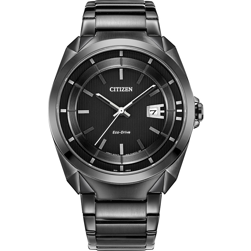 西铁城(CITIZEN)休闲款“黑眼睛”男表AW1015-53E