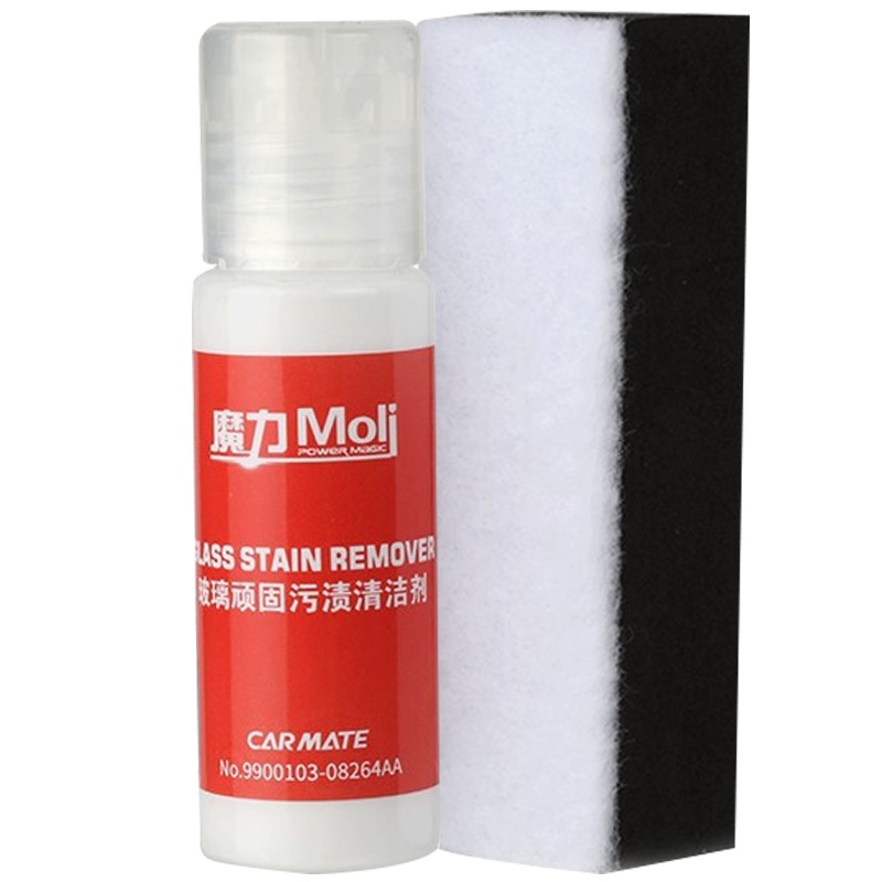 快美特(CARMATE)M-CPS218汽车玻璃顽固污渍清洁剂23ml玻璃油膜去除剂玻璃研磨剂车家两用