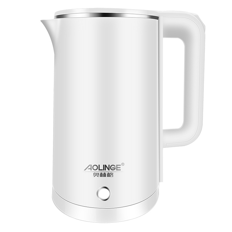 奥林格(AOLINGE) BM-17家用电热水壶全自动断电不锈钢电热烧水壶开水壶热水壶防干烧煮茶器1.8L 珍珠白