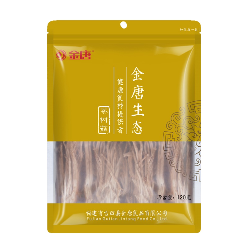 金唐(KTANG)茶树菇120g 茶薪菇特产冰菇干货不开伞盖嫩柄脆