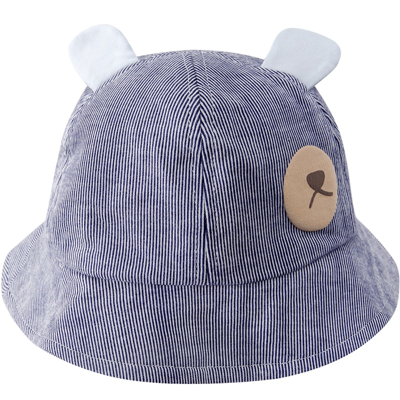 藤之木工房 儿童婴儿宝宝帽子 潮流时尚可爱外出渔夫帽 长绒棉透气舒适旅行遮阳