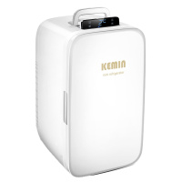 科敏k25迷你小冰箱车家两用mini小型车载家用宿舍租房化妆品冰箱双核机械版-钢化玻璃门/制冷温差30℃[月光白]