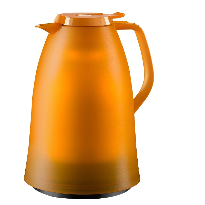 爱慕沙(emsa)保温壶家用玻璃内胆大容量热水壶暖水壶热水瓶欧式 曼波系列 橙色1L (滞销处理)