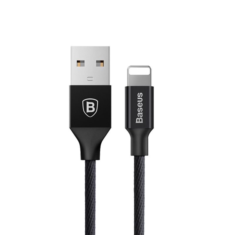 倍思数据线适用于苹果6S 6 X8plus11pro max ipad 7P xr手机加长快充冲电平板电脑黑色