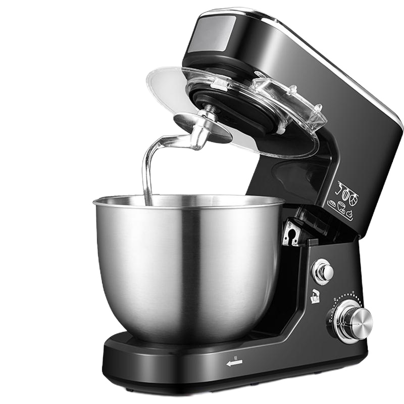 打蛋器时光旧巷台式自动电动和面机家用小型奶盖打奶油搅拌器打蛋机厨师机 5L1000W黑色