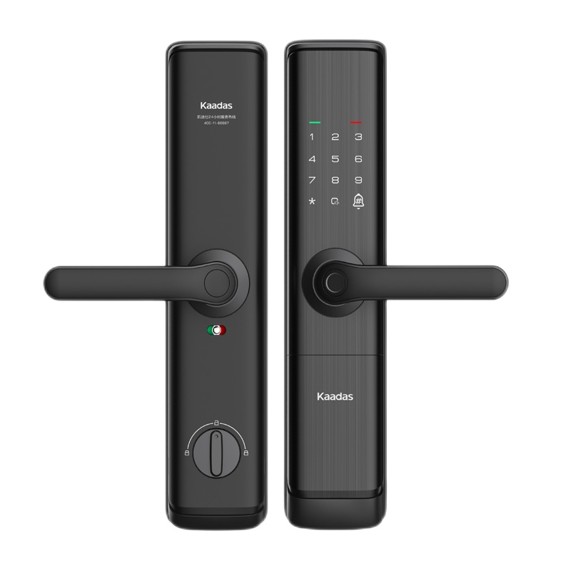 凯迪仕(Kaadas)智能锁TK2 PLUS星空灰家用防盗门锁电子密码锁指纹锁防猫眼锁门卡锁WIFI直连