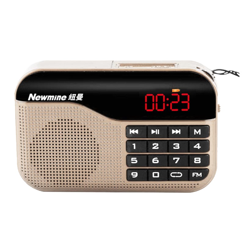 纽曼老人收音机新款小型迷你便携式可充电多功能插卡播放器歌曲戏曲听戏随身听袖珍fm广播调频老年人小半导体