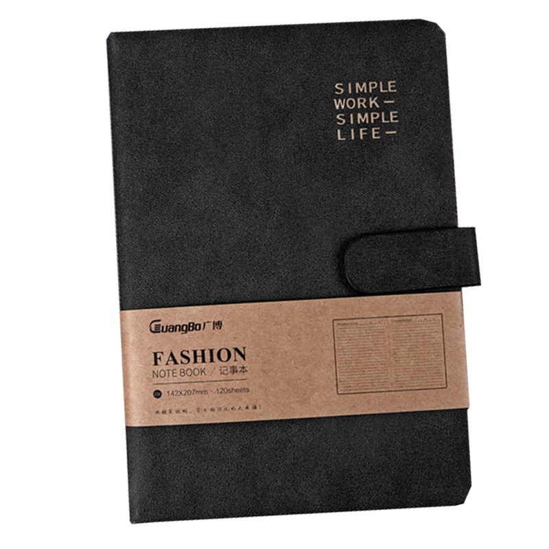 广博(GuangBo)皮面记事本25k-16k/120张(单位/本)麻布纹皮面记事本会议记录本皮面笔记本记事本