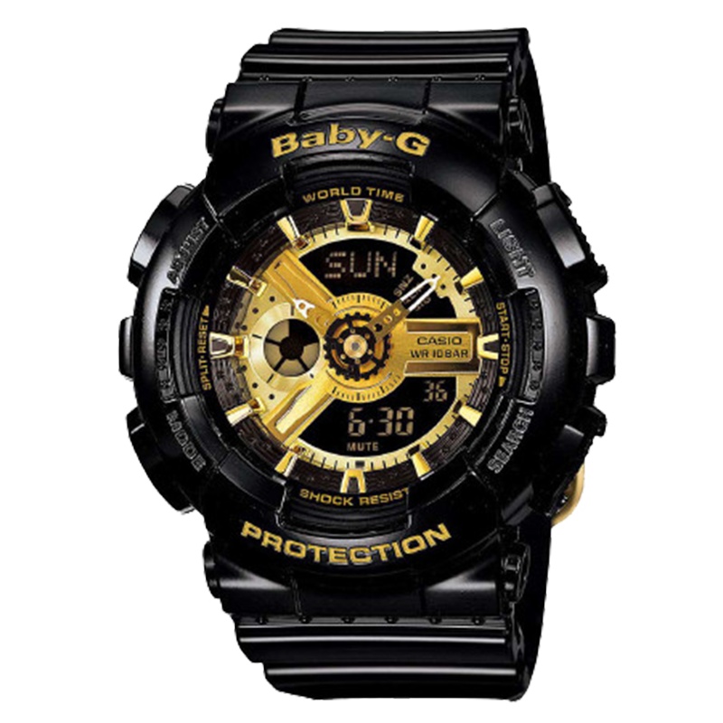 CASIO卡西欧 BABY-G 系列防震防水双显运动女士石英表BA-110-1APRP/BA-110-7A1PRP