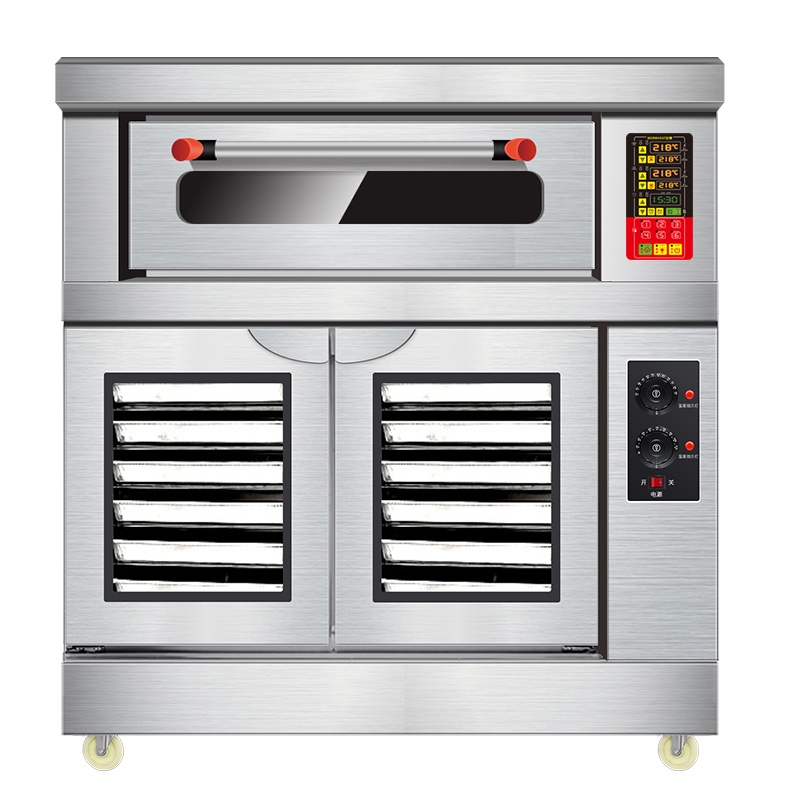 世麦(WORWHEAT)烤箱商用组合发酵箱烘箱上烘烤下醒发一体机蛋糕面包披萨焗炉私房烘焙大型二层四盘烤炉