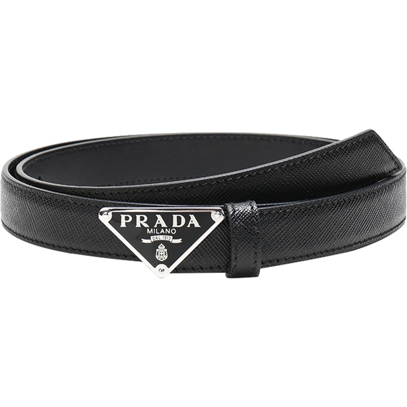 PRADA 普拉达 女士皮革板扣式腰带皮带 1CC370 053