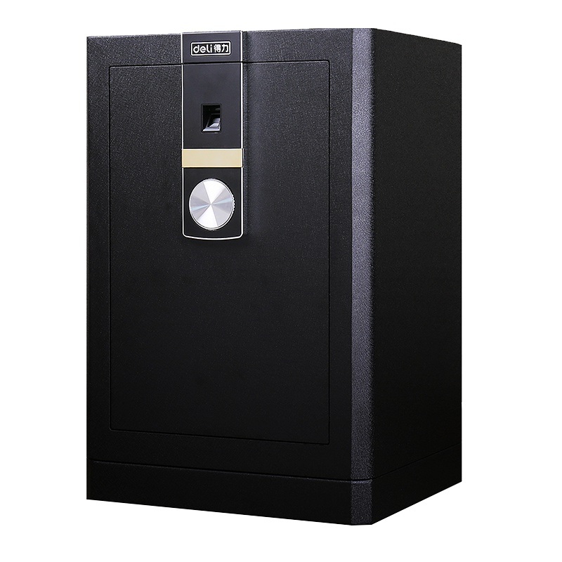 得力deli4054 黑尊指纹触控 保险箱 3C认证 家用保险箱 办公保险柜