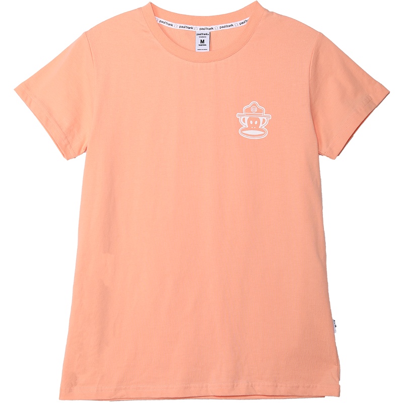 PaulFrank/大嘴猴 夏季新款简约基础短袖女宽松圆领印花T恤潮