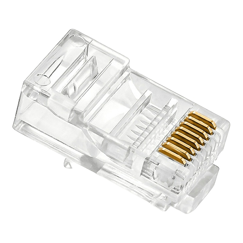 丽贴 LN-SJT05 8芯网线水晶头 透明 100颗/件 （单位：件）