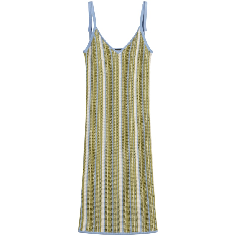 OtherMix针织吊带裙绿环保系列2021年新款气质春季套头无袖连衣裙