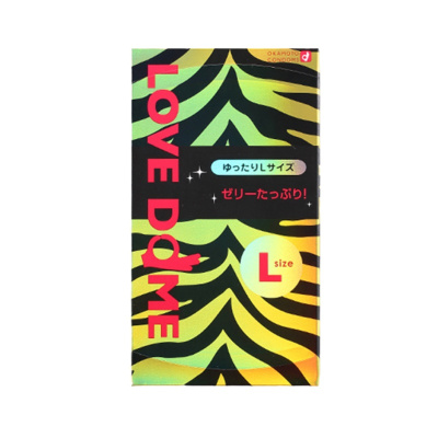 [冈本低价清货]okamoto 岡本 冈本 LOVE DdME 虎纹超薄避孕套 12个/盒 日本进口 超薄款