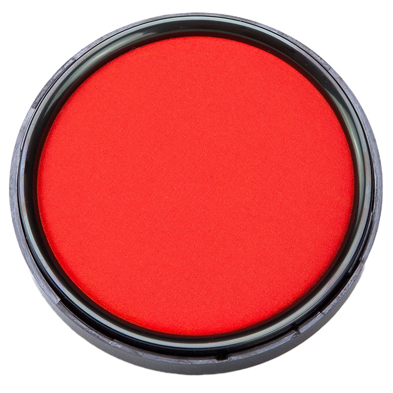 齐心(Comix)大号红色圆形快干印台/印泥 办公文具 B3748 5个装