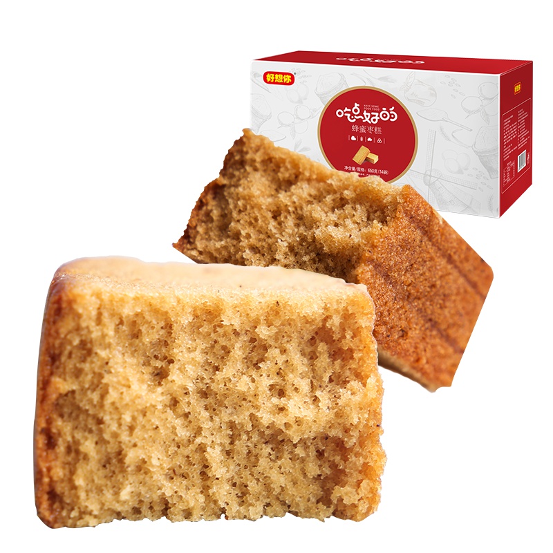 好想你蜂蜜枣糕650g早餐小面包零食西式点心糕点