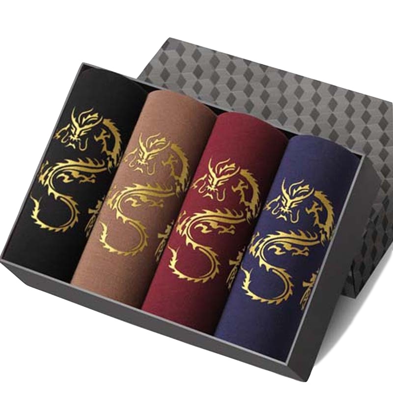 [4条装]男士内裤男平角裤头男内裤学生性感大码裤衩男生四季莎丞