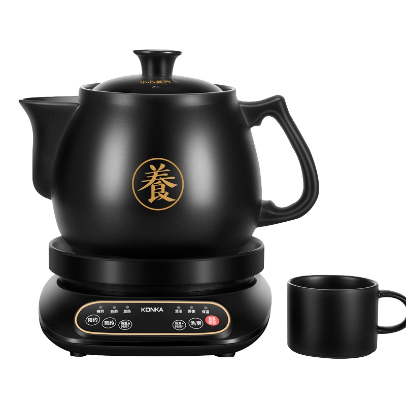 康佳(KONKA) 煎药壶KJY-30Y01全自动中药壶 微电脑控制多功能养生壶分体式陶瓷煎药壶煮茶壶智能预约 3L/升