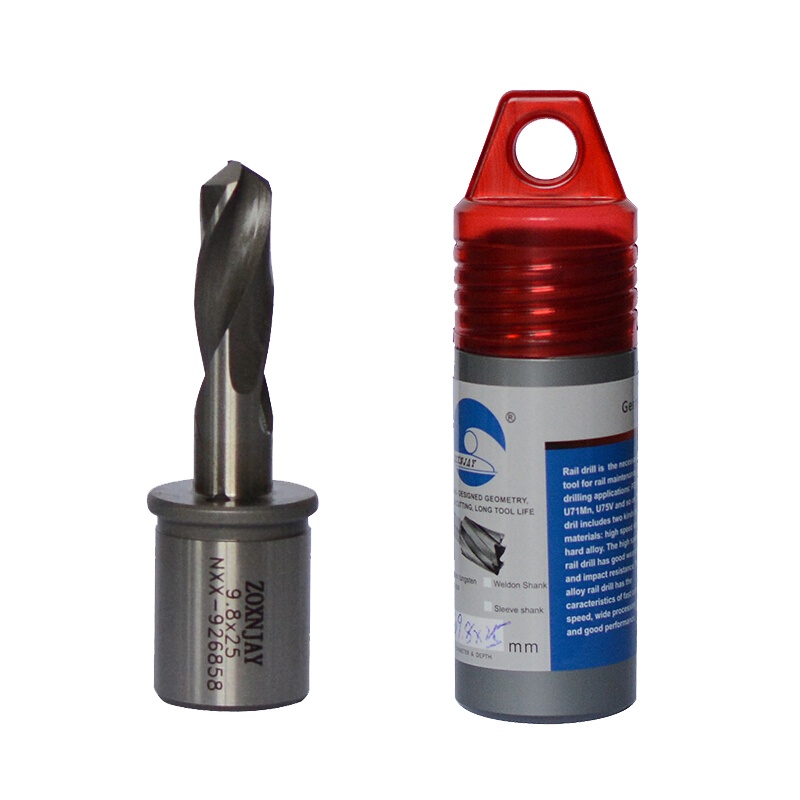 ZOXNJAY 实心高速钢钢轨钻头 铁路用 HWR Φ9.9*25mm（1支）