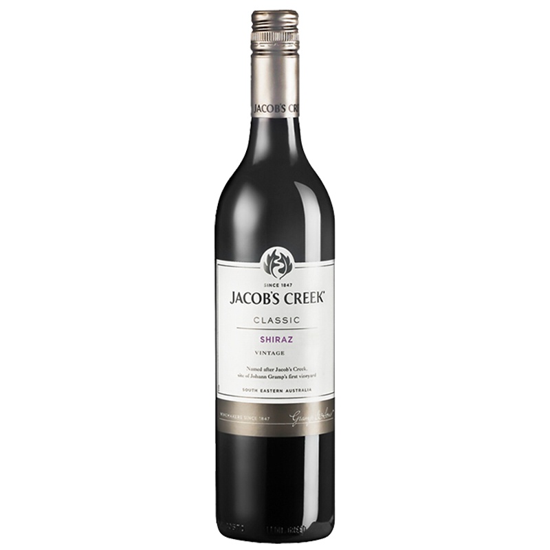 杰卡斯(JACOBSCREEK)经典系列西拉干红葡萄酒750ml 澳大利亚进口