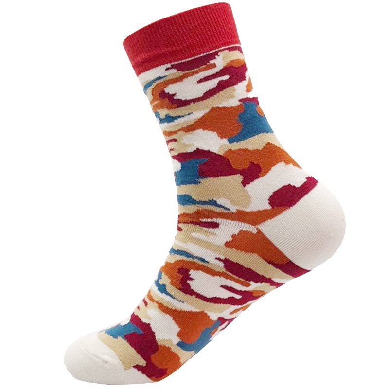 李宁男子运动迷彩中袜