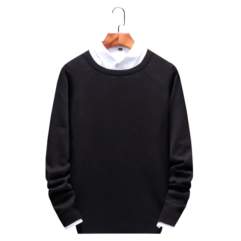 庄吉 2019春秋新款韩版潮流套头毛衣新品修身保暖上衣JU-XH-181201