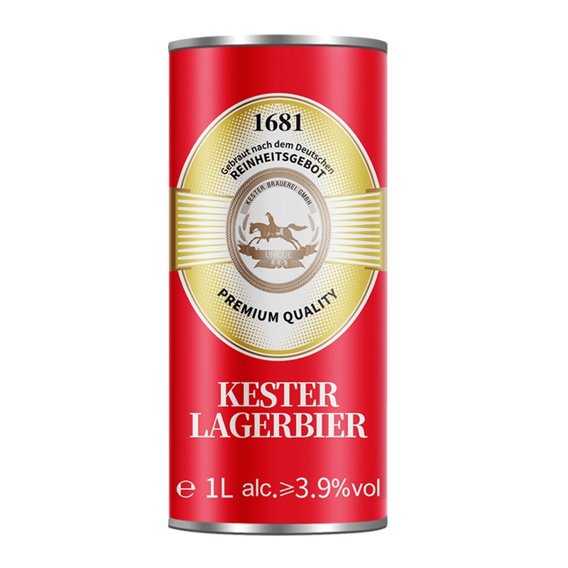 苏选[苏宁自营]10度精酿黄啤 1000ml*4 整箱装 国产啤酒精酿啤酒