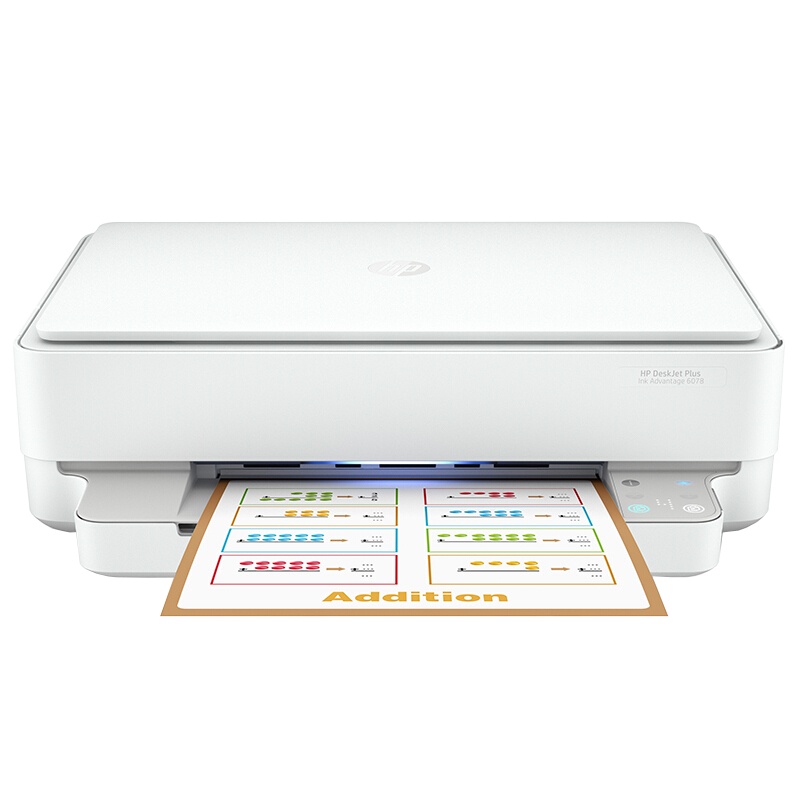 惠普(HP)DJ 6078无线家用 彩色喷墨打印一体机 A4 打印 扫描 复印 照片打印 微信打印 自动双面 手机连接打印 惠普新品(5088 5078升级型号) 套餐一