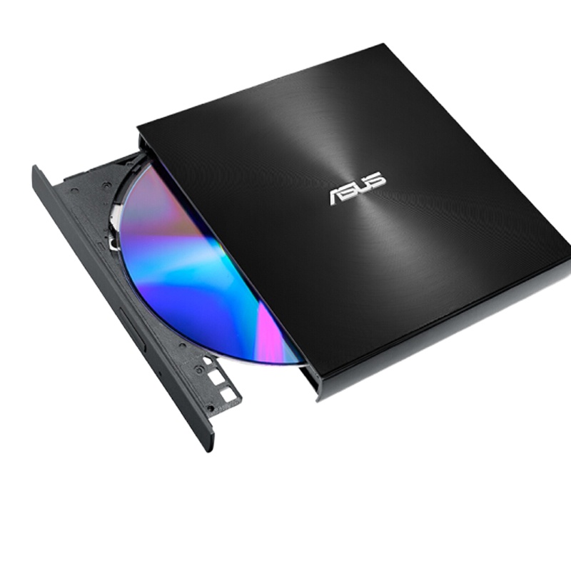 华硕 8倍速外置DVD刻录机 支持USB/Type-C接口 兼容苹果系统 黑色