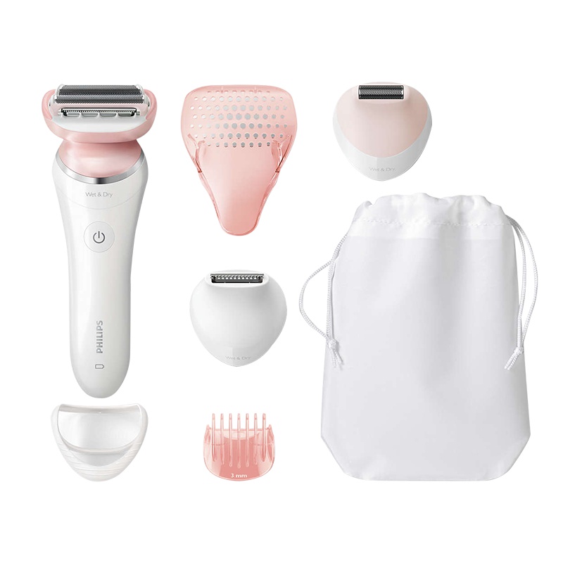 飞利浦(Philips)电动脱毛器 剃毛器 女士充电式脱毛仪全身水洗 BRL180比基尼款腋下手部腿部 干湿两用无痛美肤