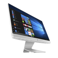 华硕(ASUS)一体机猎鹰V4 23.8英寸办公整机商用一体机R3-5300/白 16G内存 256G固态+1TB机械