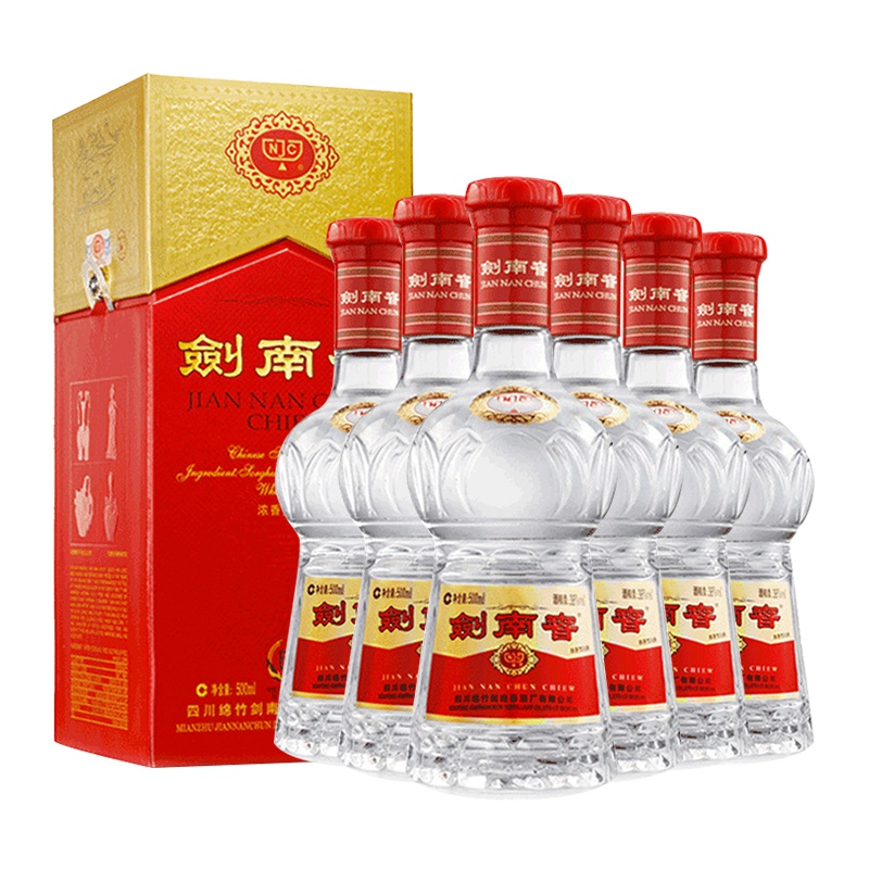 剑南春 水晶剑 38度500mL*6整箱 浓香型白酒