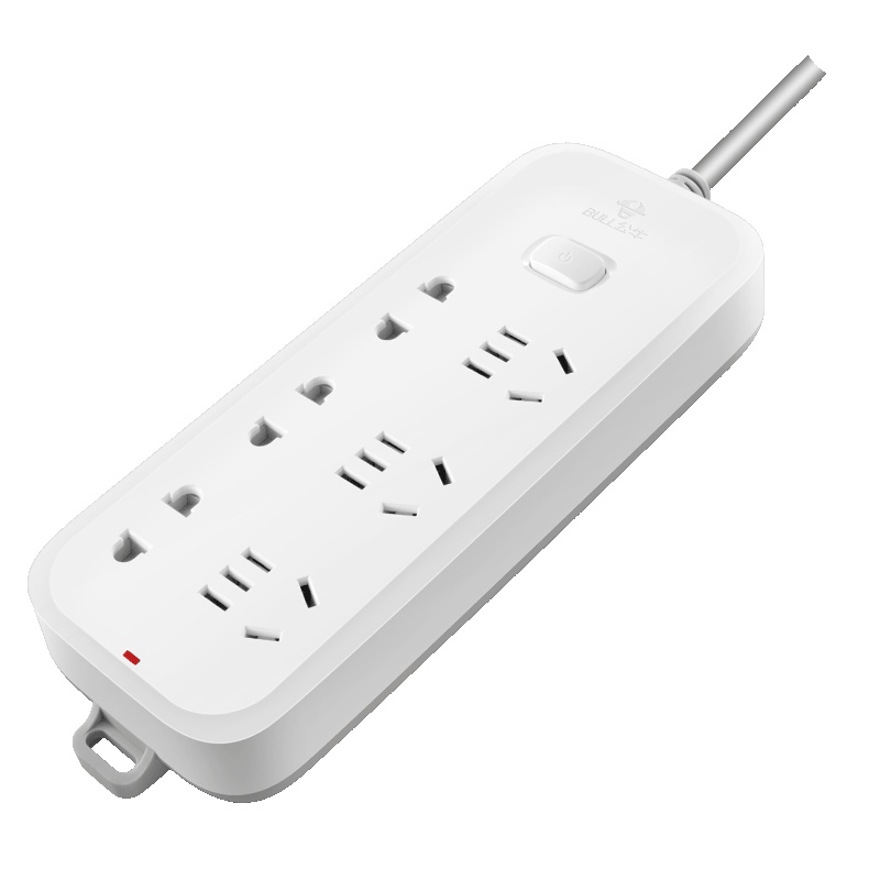 bull公牛电源插座新国标插线板多功能智能插板带开关接线板正品排插拖线板B5330-6位插1.8米插排