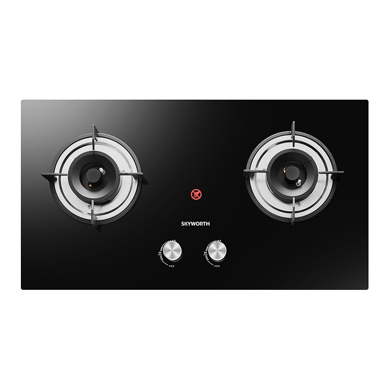 创维JZT/Y-Z40(天然气)燃气灶煤气双灶家用液化天然气嵌入式台灶炉具盘大火力不锈钢