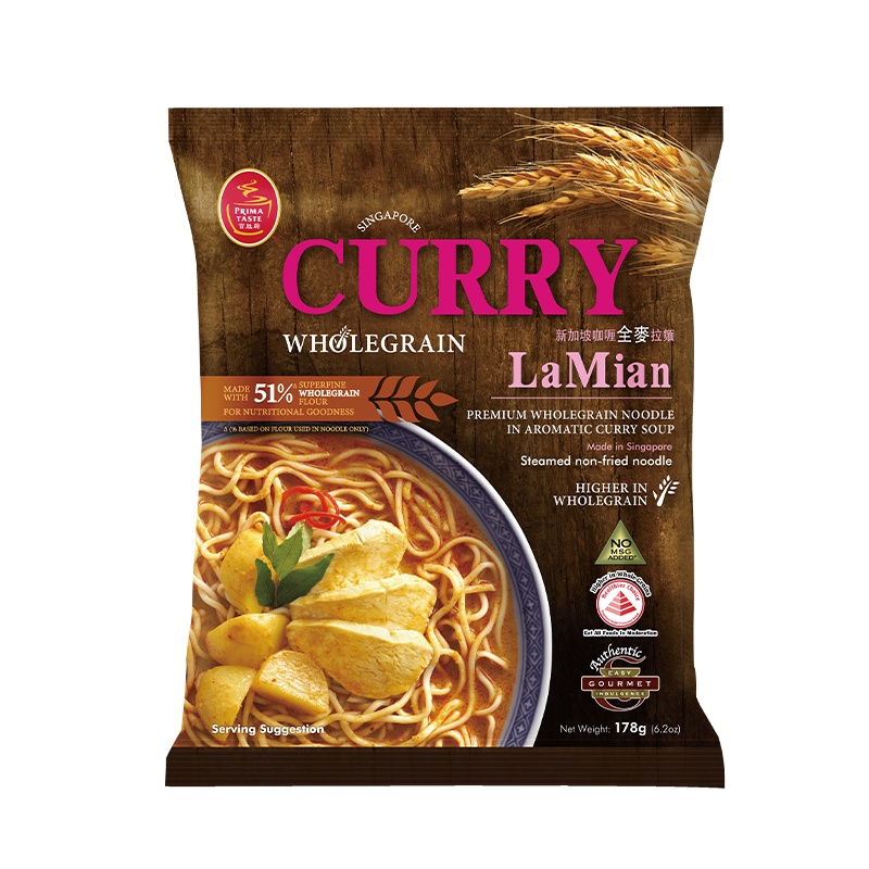 新加坡百胜厨拉面全球十大拉面泡面 全麦咖喱风味 方便面熬夜常备