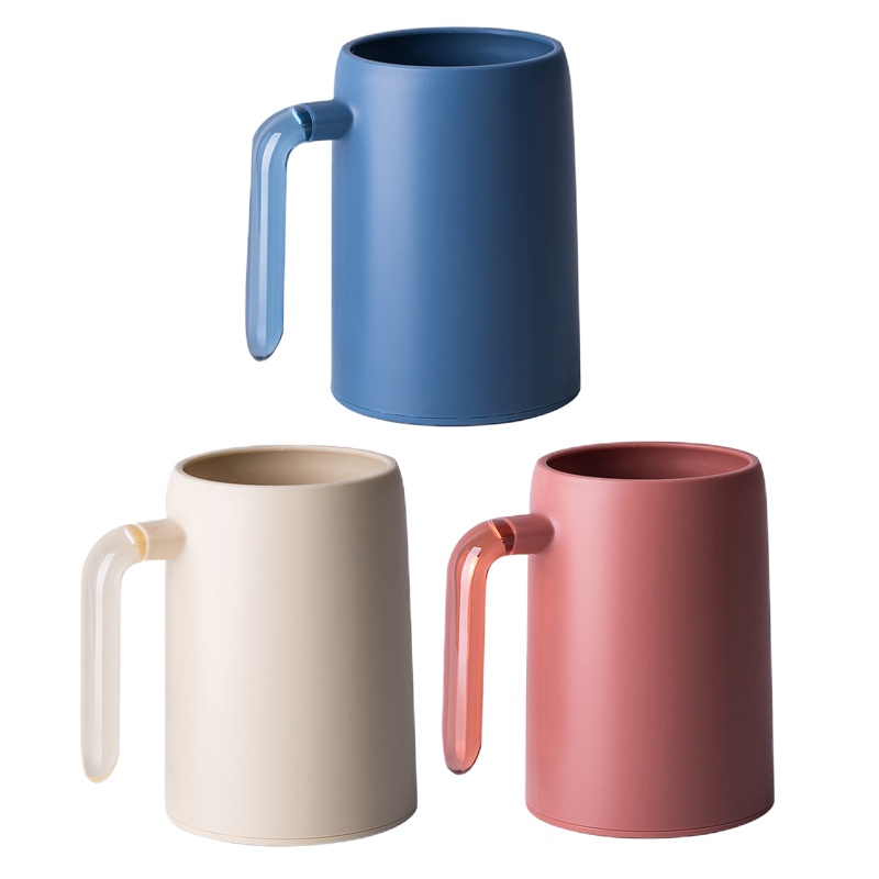 牙刷杯情侣刷牙杯阿斯卡利(ASCARI)一对家用创意牙缸洗漱杯家庭一家三口漱口杯套装 蓝+白+红