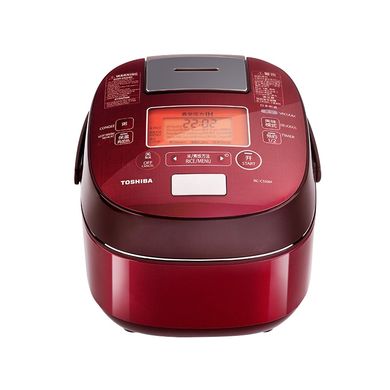 东芝(TOSHIBA)整机原装进口3L家用电饭煲IH立体电磁加热电饭煲智能预约 不粘铜釜内胆电饭锅RC-CS10M(N)