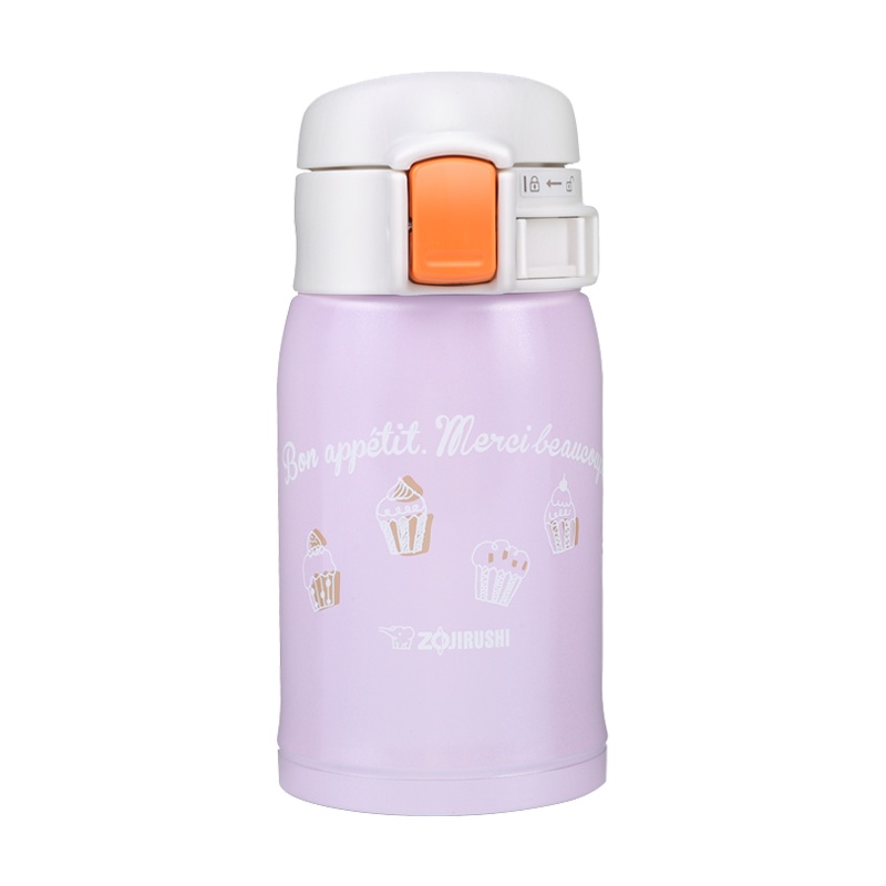 象印(ZOJIRUSHI) 保温杯 SM-SP24 马卡龙保温杯真空不锈钢水杯少女便携儿童迷你进口杯 VZ紫色