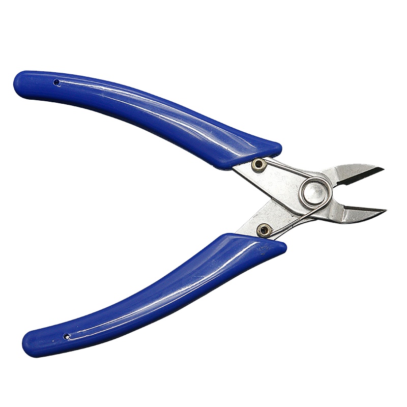 电子剪钳5寸工业不锈钢阿斯卡利偏口钳斜口钳斜嘴钳如意钳模型剪塑料钳子
