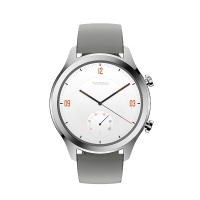 [TicWatch C2经典系列]北斗三星定位24小时心率NFC支付智能通知户外运动手表 苹果华为荣耀通用 星光银