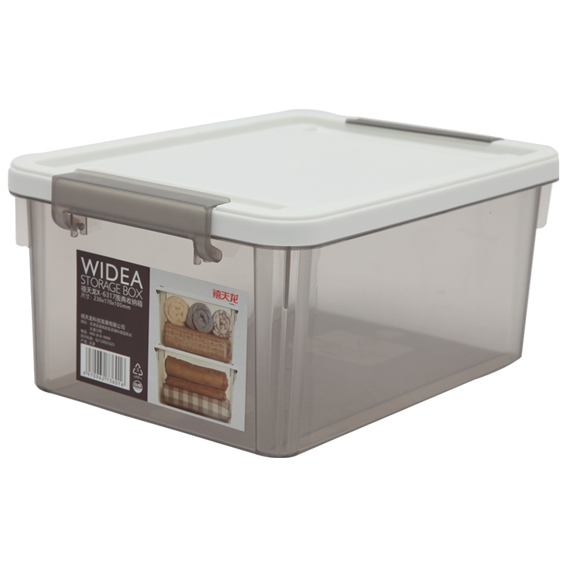 禧天龙Citylong 3L高透可视收纳箱环保塑料储物箱家用整理箱围典系列 6317