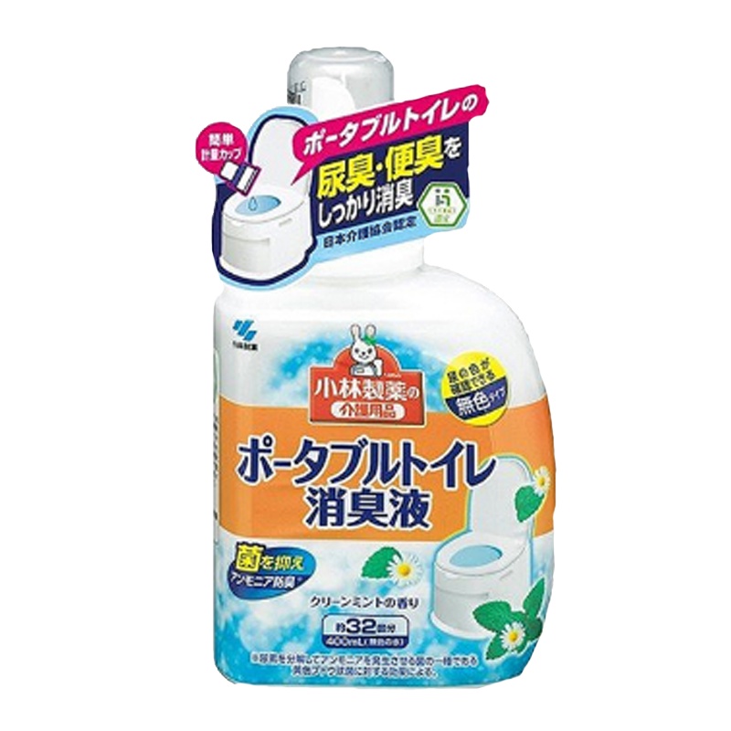 [持续抗菌]小林制药(KOBAYASHI) 手提式廁所除异味液 洋甘菊薄荷洁厕剂 400ml