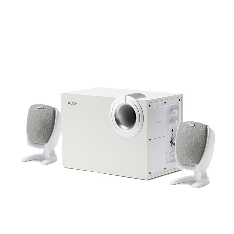 EDIFIER/漫步者 R201T06 2.1声道台式电脑有源音响多媒体家用音箱低音炮 白色