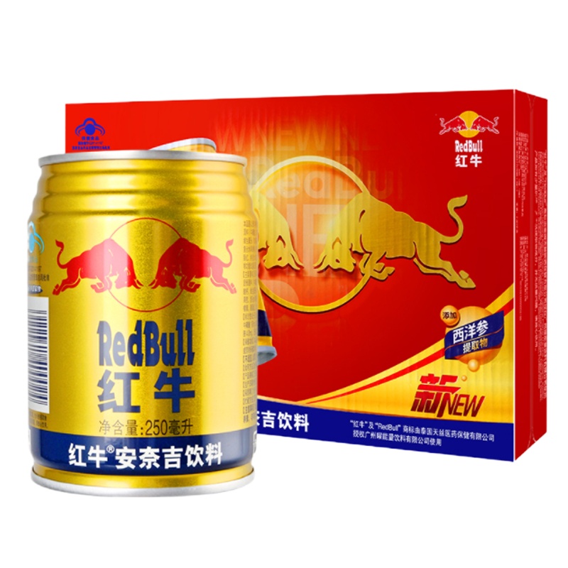 红牛安奈吉饮料250ml*24罐
